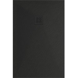 Mexen Stone+   SMC cadita 90 x 70 cm,  negru ,  capace negru - 44707090-B