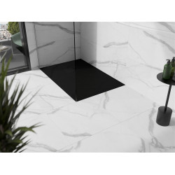 Mexen Stone+   SMC cadita 100 x 70 cm,  negru ,  capace negru - 44707010-B Cadita dus 0 Mexen