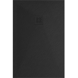 Mexen Stone+   SMC cadita 120 x 70 cm,  negru ,  capace negru - 44707012-B