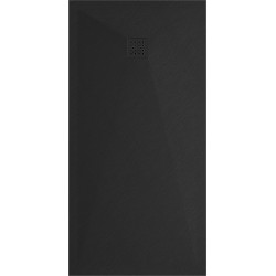 Mexen Stone+   SMC cadita 180 x 80 cm,  negru ,  capace negru - 44708018-B