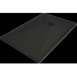 Mexen Stone+   SMC cadita 140 x 90 cm,  negru ,  capace negru - 44709014-B