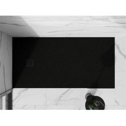 Mexen Stone+   SMC cadita 200 x 100 cm,  negru ,  capace negru - 44701020-B
