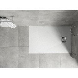 Mexen Hugo   SMC cadita  110 x 70 cm, alb ,  capace inox - 42107011-X