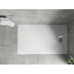 Mexen Hugo   SMC cadita  150 x 70 cm, alb ,  capace inox - 42107015-X