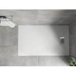Mexen Hugo   SMC cadita  160 x 80 cm, alb ,  capace inox - 42108016-X