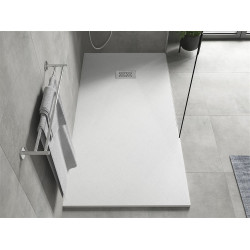 Mexen Hugo   SMC cadita  170 x 80 cm, alb ,  capace inox - 42108017-X