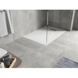 Mexen Hugo   SMC cadita  130 x 90 cm, alb ,  capace inox - 42109013-X