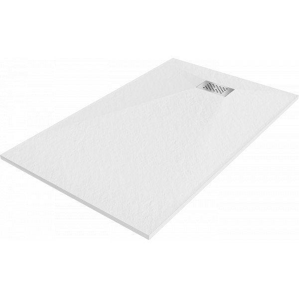 Mexen Hugo   SMC cadita  150 x 90 cm, alb ,  capace inox - 42109015-X