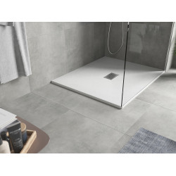 Mexen Hugo   SMC cadita  110 x 100 cm, alb ,  capace inox - 42101011-X