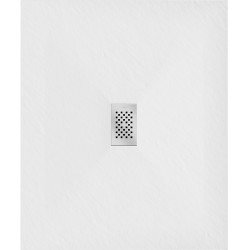 Mexen Hugo   SMC cadita  110 x 100 cm, alb ,  capace inox - 42101011-X