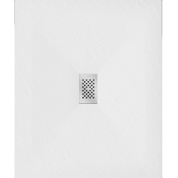 Mexen Hugo   SMC cadita  120 x 100 cm, alb ,  capace inox - 42101012-X