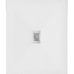 Mexen Hugo   SMC cadita  140 x 100 cm, alb ,  capace inox - 42101014-X