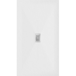 Mexen Hugo   SMC cadita  150 x 100 cm, alb ,  capace inox - 42101015-X