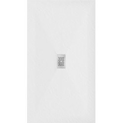 Mexen Hugo   SMC cadita  170 x 100 cm, alb ,  capace inox - 42101017-X