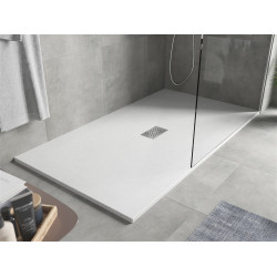 Mexen Hugo   SMC cadita  180 x 100 cm, alb ,  capace inox - 42101018-X