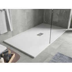 Mexen Hugo   SMC cadita  180 x 100 cm, alb ,  capace inox - 42101018-X