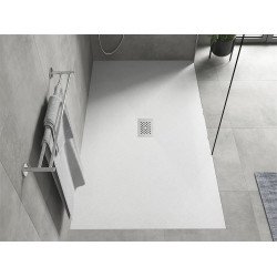 Mexen Hugo   SMC cadita  200 x 100 cm, alb ,  capace inox - 42101020-X