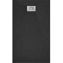 Mexen Hugo   SMC cadita  150 x 90 cm,  negru ,  capace inox - 42709015-X