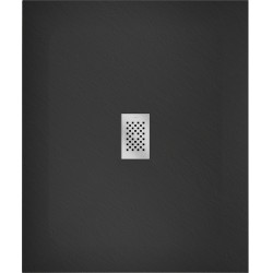 Mexen Hugo   SMC cadita  110 x 100 cm,  negru ,  capace inox - 42701011-X