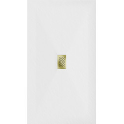 Mexen Hugo   SMC cadita  200 x 100 cm, alb ,  capace auriu - 42101020-G