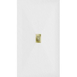 Mexen Hugo   SMC cadita  200 x 100 cm, alb ,  capace auriu - 42101020-G