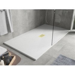 Mexen Hugo   SMC cadita  200 x 100 cm, alb ,  capace auriu - 42101020-G