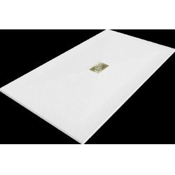 Mexen Hugo   SMC cadita  200 x 100 cm, alb ,  capace auriu - 42101020-G