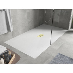 Mexen Hugo   SMC cadita  200 x 100 cm, alb ,  capace auriu - 42101020-G