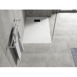 Mexen Hugo   SMC cadita  80 x 70 cm, alb ,  capace negru - 42107080-B