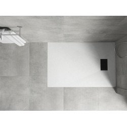 Mexen Hugo   SMC cadita  80 x 70 cm, alb ,  capace negru - 42107080-B