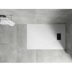 Mexen Hugo   SMC cadita  130 x 70 cm, alb ,  capace negru - 42107013-B