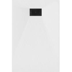 Mexen Hugo   SMC cadita  110 x 80 cm, alb ,  capace negru - 42108011-B