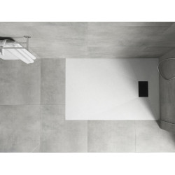 Mexen Hugo   SMC cadita  110 x 80 cm, alb ,  capace negru - 42108011-B