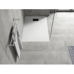 Mexen Hugo   SMC cadita  120 x 80 cm, alb ,  capace negru - 42108012-B