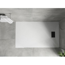 Mexen Hugo   SMC cadita  150 x 80 cm, alb ,  capace negru - 42108015-B