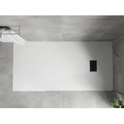 Mexen Hugo   SMC cadita  180 x 80 cm, alb ,  capace negru - 42108018-B