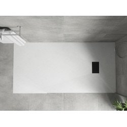 Mexen Hugo   SMC cadita  180 x 80 cm, alb ,  capace negru - 42108018-B