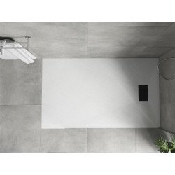 Mexen Hugo   SMC cadita  160 x 90 cm, alb ,  capace negru - 42109016-B