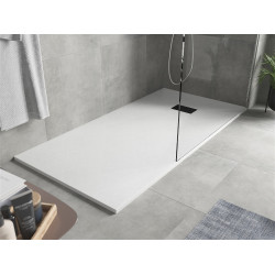 Mexen Hugo   SMC cadita  180 x 90 cm, alb ,  capace negru - 42109018-B