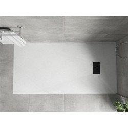 Mexen Hugo   SMC cadita  180 x 90 cm, alb ,  capace negru - 42109018-B