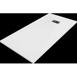 Mexen Hugo   SMC cadita  180 x 90 cm, alb ,  capace negru - 42109018-B