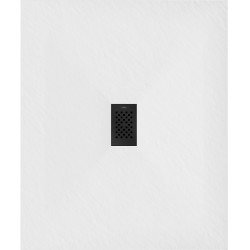 Mexen Hugo   SMC cadita  110 x 100 cm, alb ,  capace negru - 42101011-B