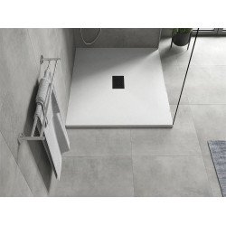 Mexen Hugo   SMC cadita  110 x 100 cm, alb ,  capace negru - 42101011-B