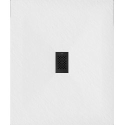 Mexen Hugo   SMC cadita  120 x 100 cm, alb ,  capace negru - 42101012-B
