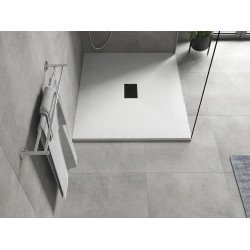 Mexen Hugo   SMC cadita  120 x 100 cm, alb ,  capace negru - 42101012-B