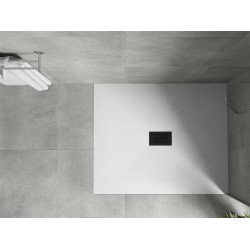 Mexen Hugo   SMC cadita  130 x 100 cm, alb ,  capace negru - 42101013-B