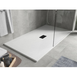 Mexen Hugo   SMC cadita  150 x 100 cm, alb ,  capace negru - 42101015-B