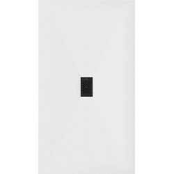 Mexen Hugo   SMC cadita  150 x 100 cm, alb ,  capace negru - 42101015-B