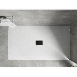 Mexen Hugo   SMC cadita  150 x 100 cm, alb ,  capace negru - 42101015-B