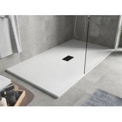 Mexen Hugo   SMC cadita  160 x 100 cm, alb ,  capace negru - 42101016-B